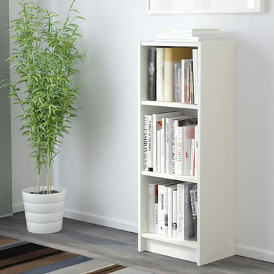 Стеллаж Билли 08 Белый Фасадный 0101 40*28*106 см, Белый   Фиеста