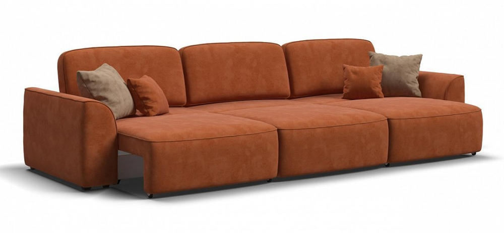 Диван KING MAX велюр Alkantara оранж