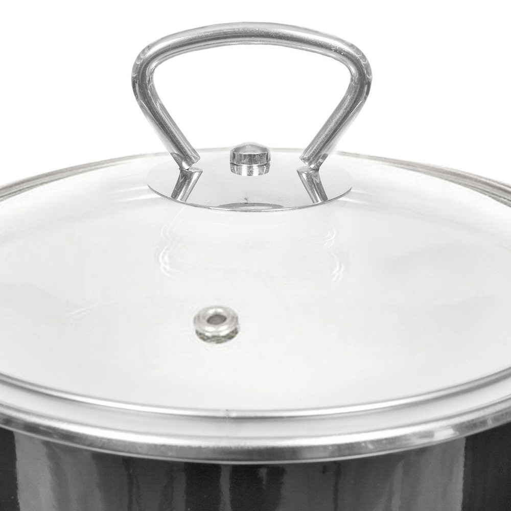 Кастрюля сталь, эмал, 3 л, с крыш, Vitross, Bon Appetit, 8SB205S/8SD185S, мокр асф, индукц