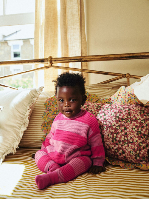 Вязаный джемпер и легенсы в комплекте для малышей Next Q94-939, Розовый