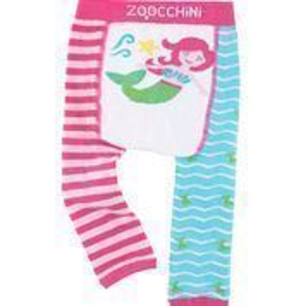 Набор легинсов с носками для малышей Zoocchini Русалка Мариэтта (6-12 м)