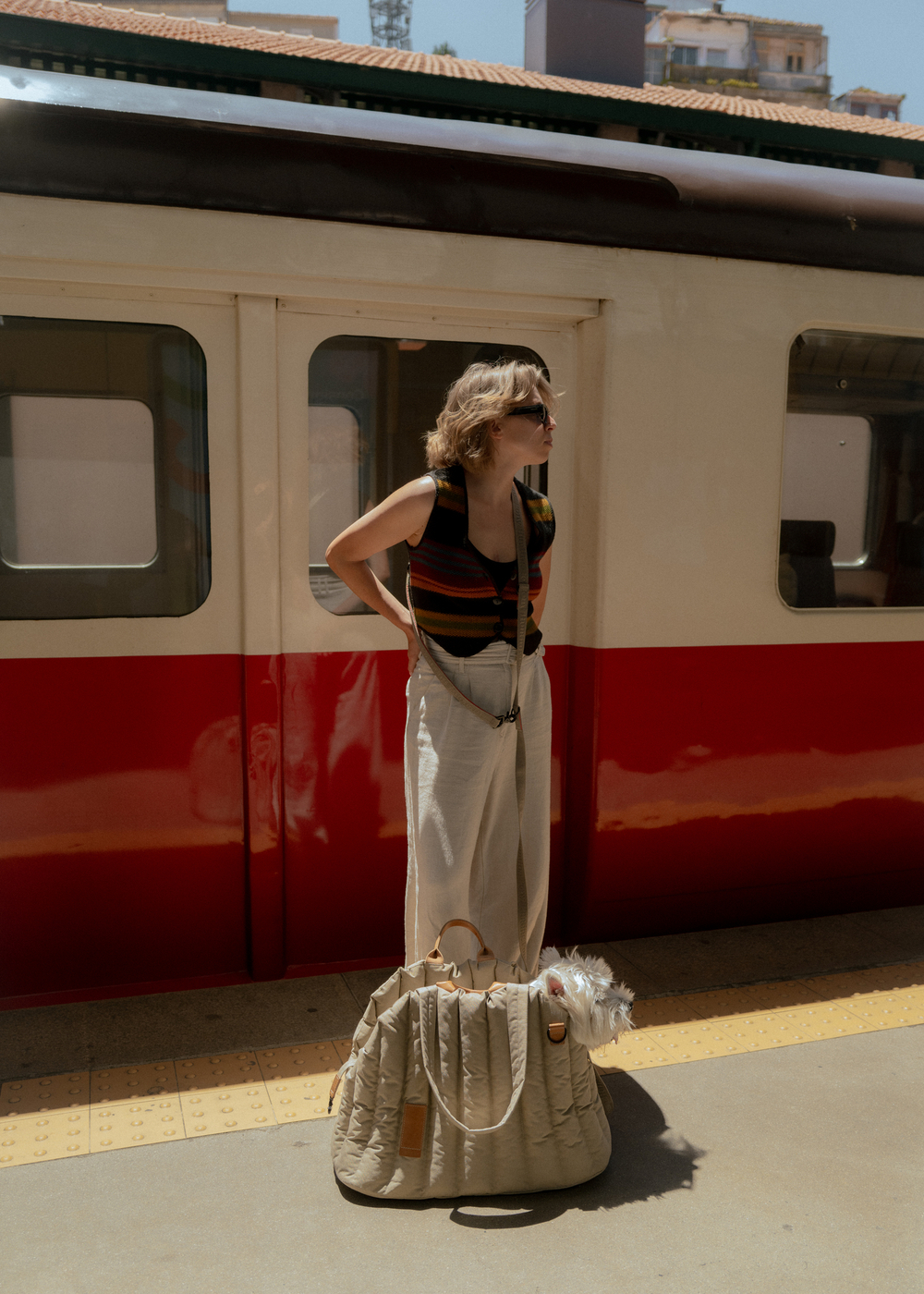 Сумка-переноска Пони бежевая