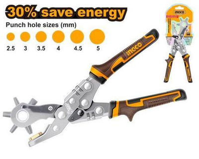 Дырокол револьверный для кожи SUPER INGCO HLHP028