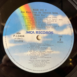Винтажная виниловая пластинка LP Полиция Майами (2-й сезон) Miami Vice II (New Music From The Television Series) (Japan 1986) (Obi)
