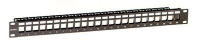Патч-панель наборная 19",1U, под 24 модуля Keystone, UTP/STP (для модулей форм-фактора МС)