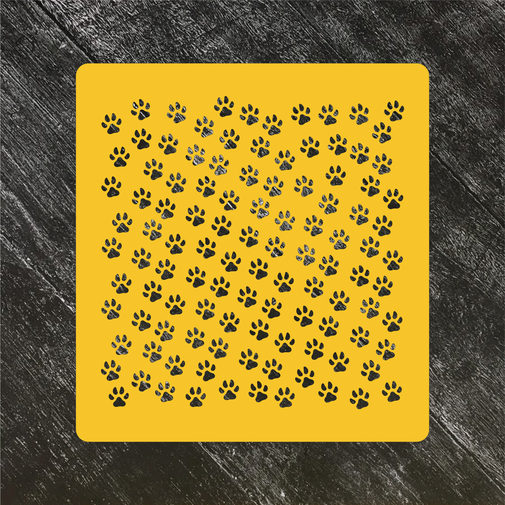 Трафарет Новый год 2022-2023 №2 Лапки