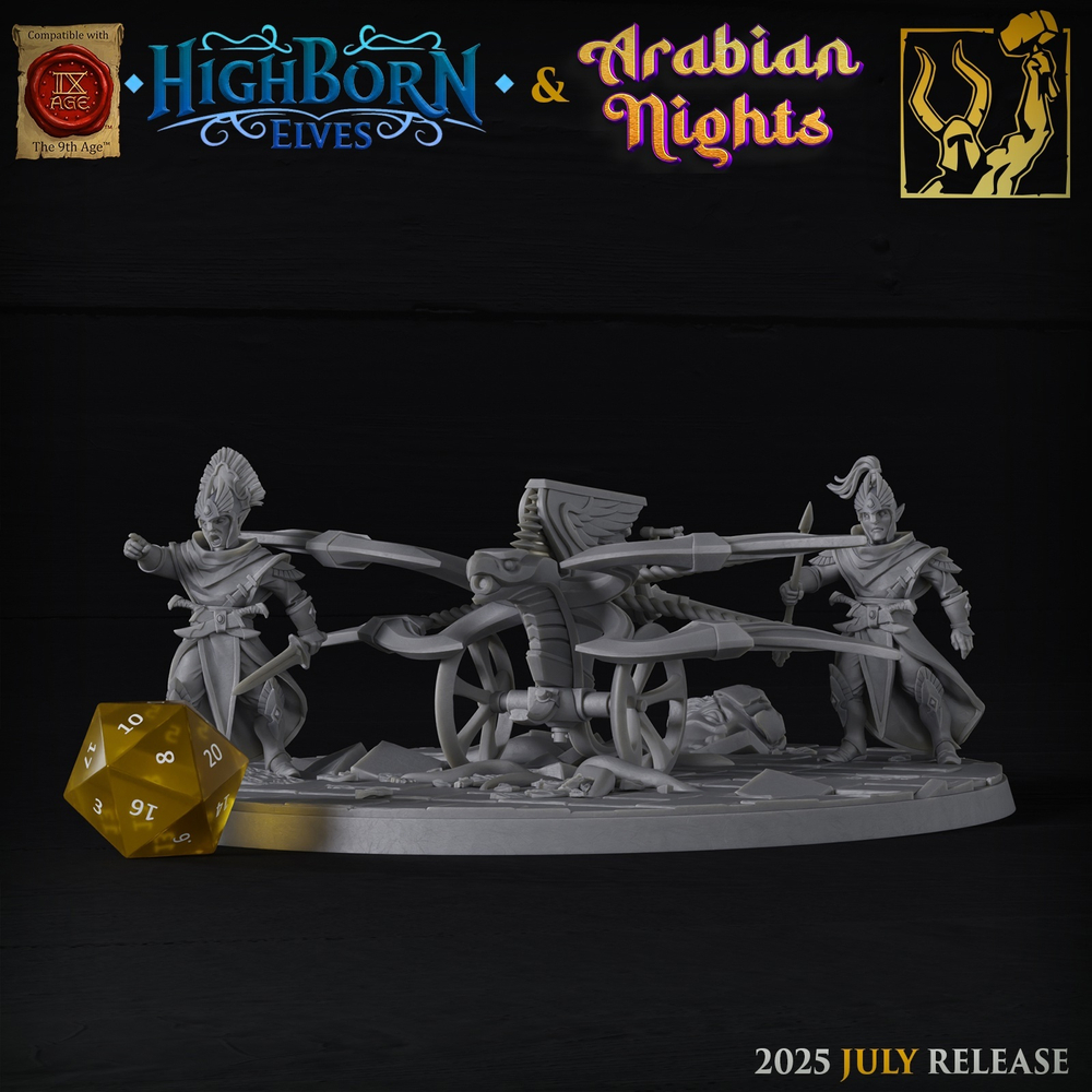 Миниатюра Warhammer Elves Highborne Bolt Thrower