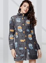 Теплый халатик Night Life (Размер: M) (Цвет: серый)