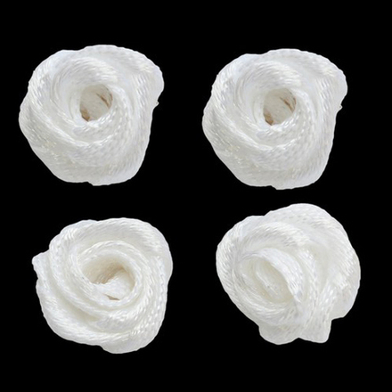 К-9082 Цветок пришивной 1,1см, цв.белый