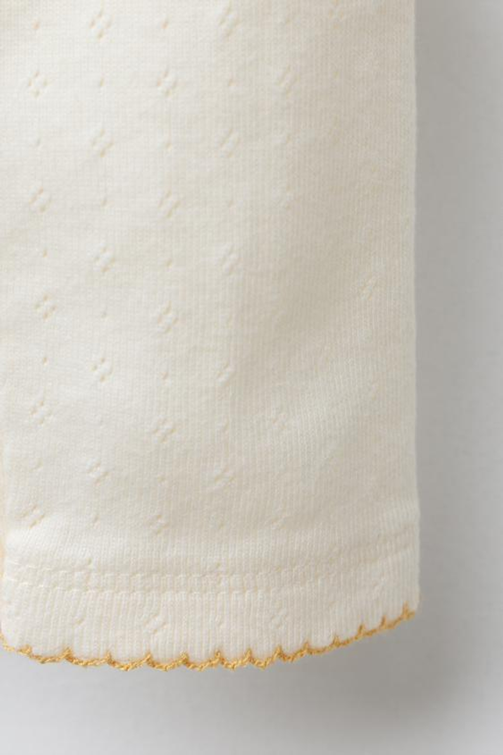 ZARA ЛЕГИНСЫ С АЖУРНЫМ КРУЖЕВОМ, СВЕТЛЫЙ ЭКРЮ