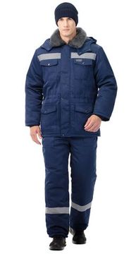 Костюм зимний "Мастер Ультра" брюки (синий)