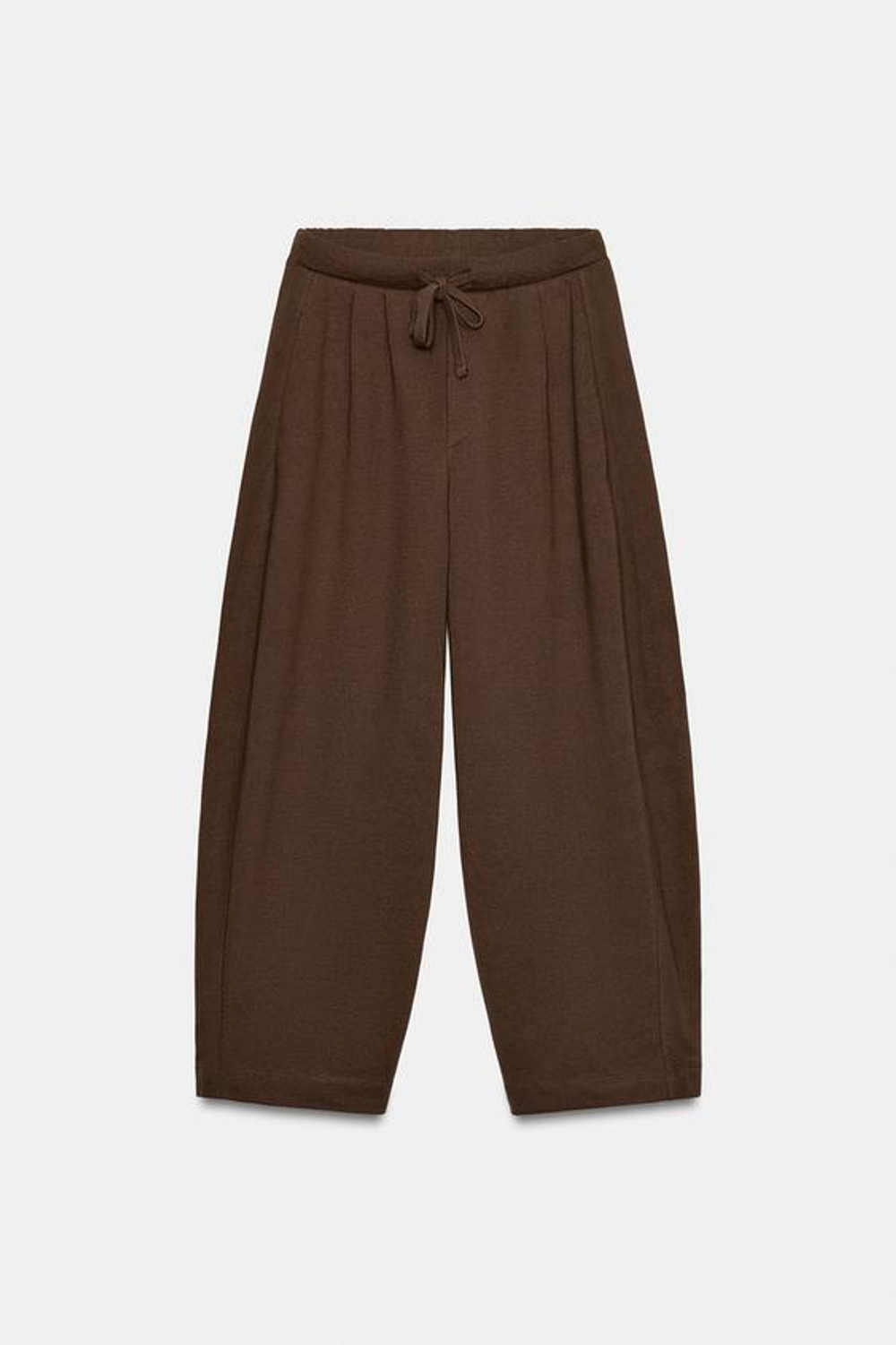 ZARA БРЮКИ BALLOON, СВЕТЛО-КОРИЧНЕВЫЙ