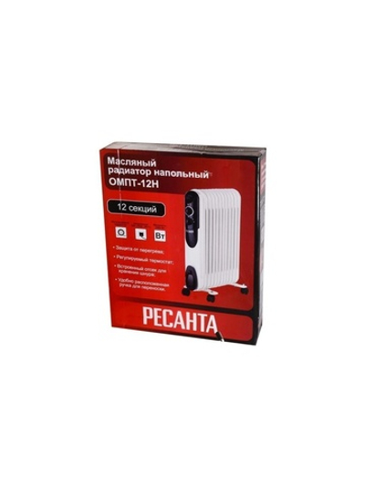 Радиатор масляный 12 секц. 2500Вт ОМПТ-12Н Ресанта 67/3/5