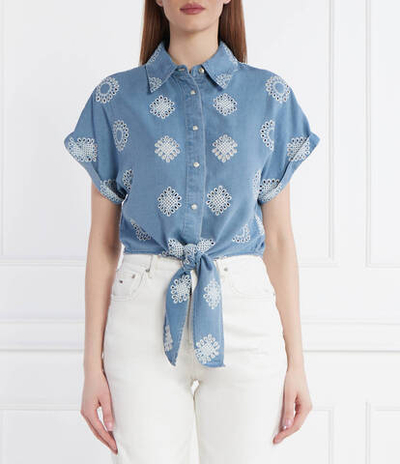 Рубашка BRIGITTE GUESS - голубой(W4GH34 D5CD1)