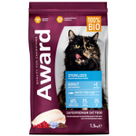 Сухой корм AWARD SPECIAL CARE Sensitive Digestion для взрослых кошек с чувствительным пищеварением со свежим мясом утки 1,5кг