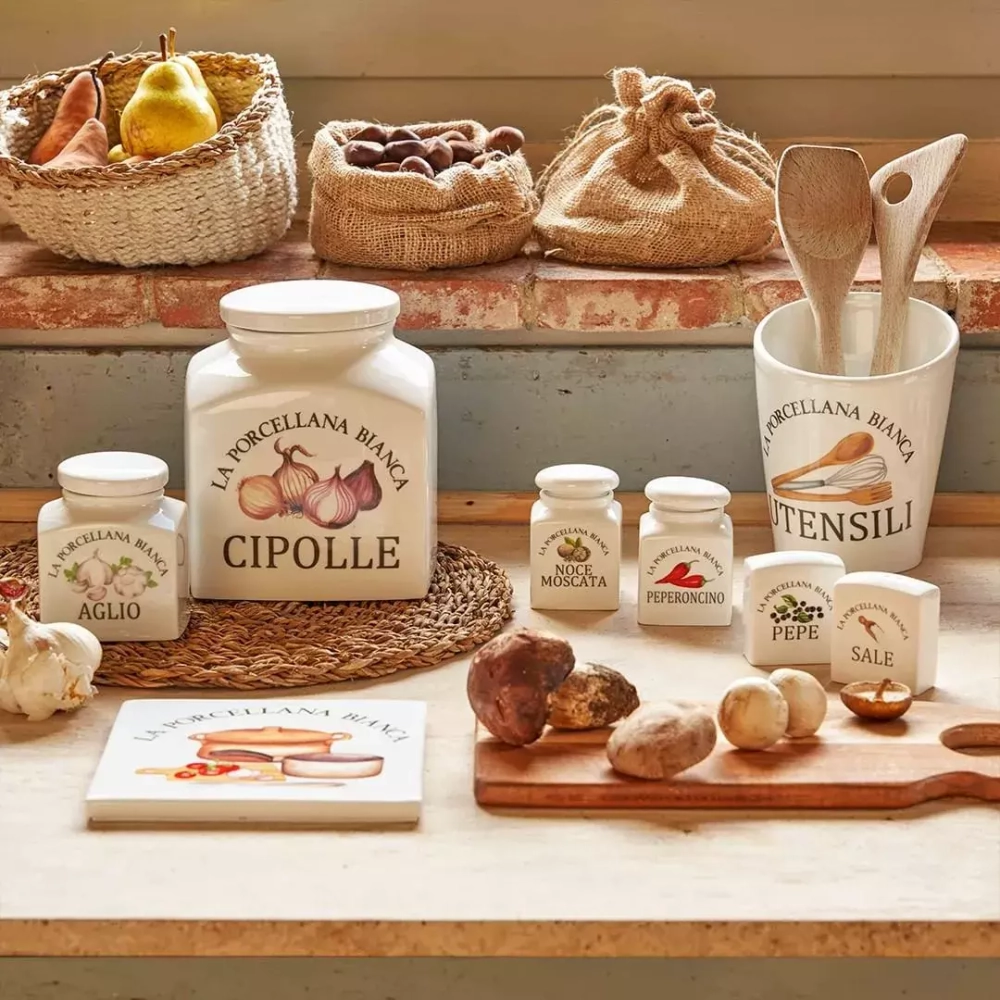 La Porcellana Bianca - Консерва 0,5л контейнер для фундука / артикул   P0126500NC  / GTIN 8027549111570