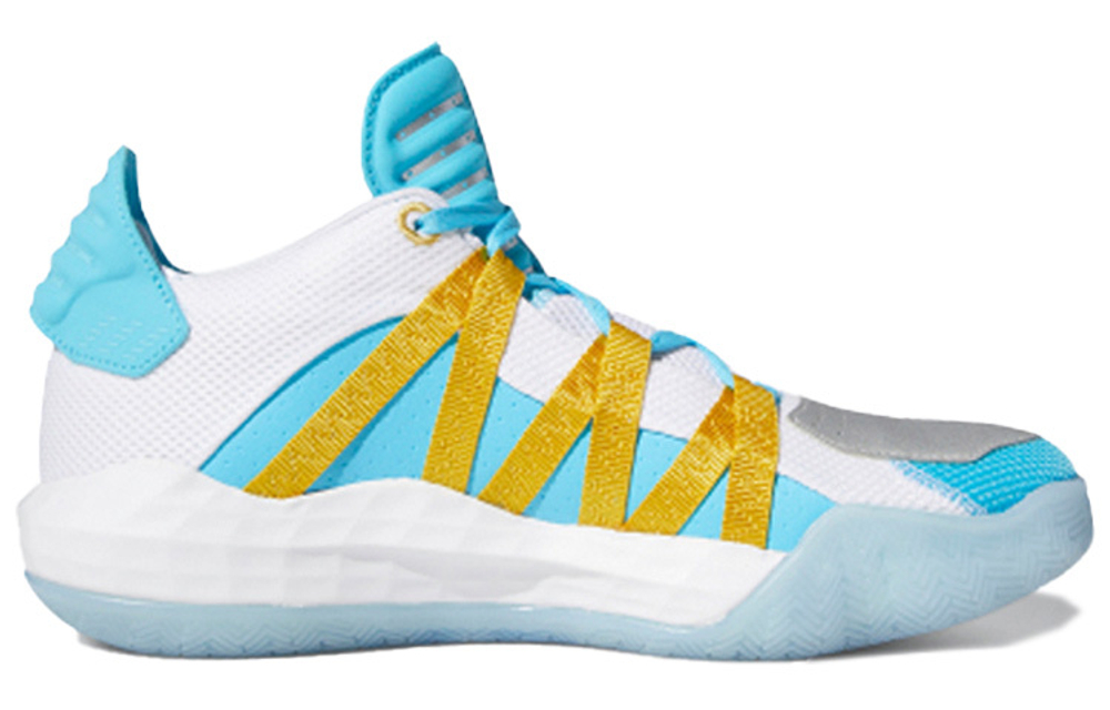 Adidas D lillard 6 “5 Generals” Wuhu Generals Ma Chao shock absorption non-slip wear-resistant low-top basketball shoes men's blue