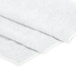 Салфетка из МИКРОФИБРЫ 40х80 см WHITE ULTRA DENSE OVERLOCK белая 280 г/м2 LAIMA HOME (5 штук в упаковке)