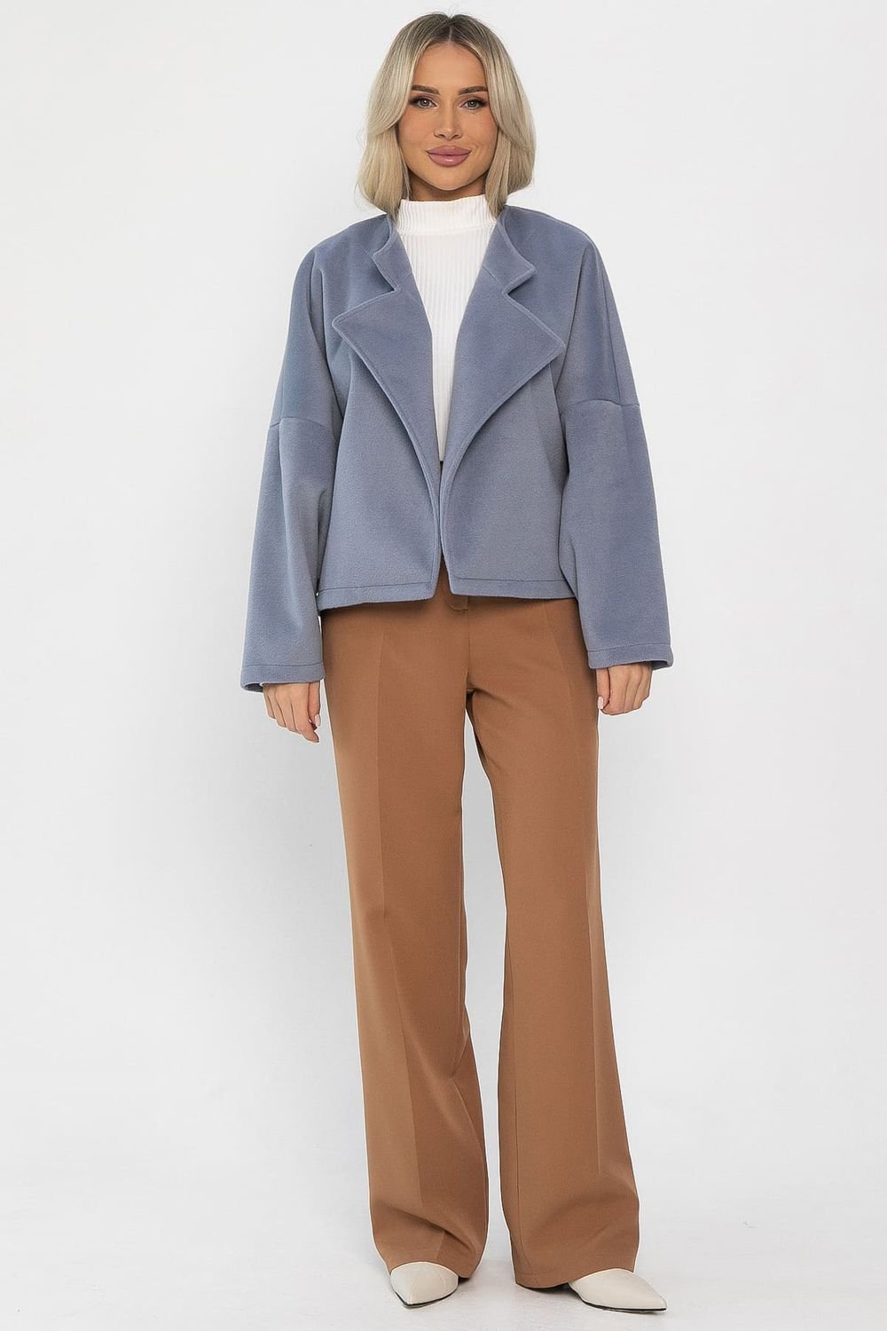 Пальто укороченное Хайт (джинс) Б14338-7М LT Collection