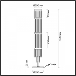 Торшер Odeon Light York 4788/12F