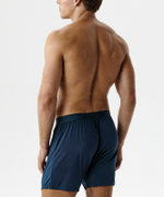 Мужские трусы боксеры Atlantic, 1 шт. в уп., микромодал, сине-зеленые, MBX-662