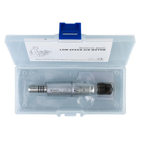 Воздушный микромотор с фиброоптикой и внутренней подачей воды в коробке