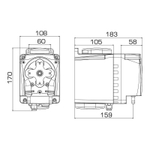 Насос дозир. перистальтический BH3-V PER 100-1 90/260V SANTOPRENE