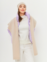 Шапка GLORY удлиненная одинарная с руликом с содержанием шерсти енота и ангоры