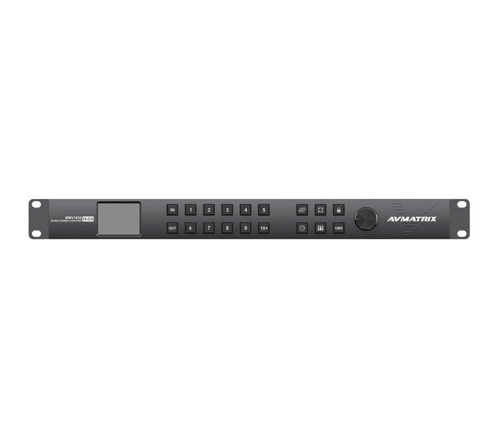 Мультивьюер-коммутатор AvMatrix MMV1630, компактный, 1RU, 3G-SDI, 16CH
