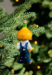 Елочное украшение Чиполлино, стекло, 10,5 см., 1 шт., Витус (59313)