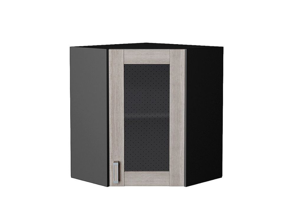 Шкаф верхний угловой остекленный Лофт