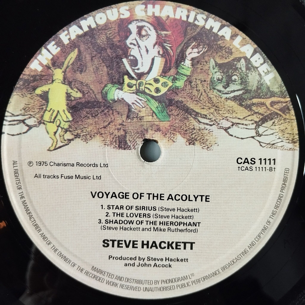 Винтажная виниловая пластинка LP Steve Hackett Voyage Of The Acolyte (UK 1975)