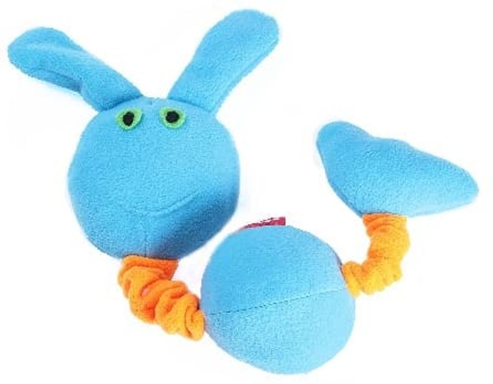 «Заяц» на резинке с пищалками, игрушка для собак OSSO Toys