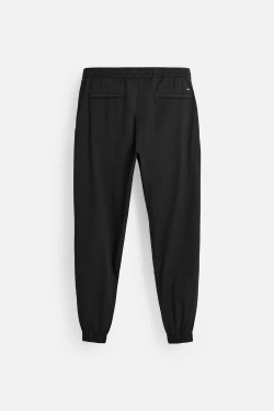 ZARA БРЮКИ-ДЖОГГЕРЫ ИЗ ТКАНИ С ЭФФЕКТОМ ПОТЕРТОСТИ, ЧЕРНЫЙ