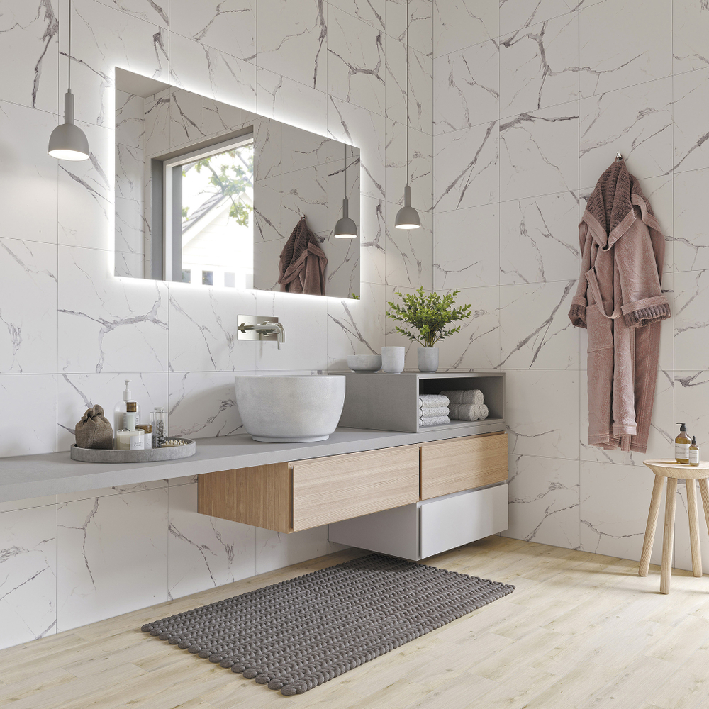 Глазурованный керамогранит Artens Dina 42x42 см 1.58 м² матовый цвет белый