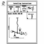Люстра на штанге ST Luce VARIETA SL234.403.08
