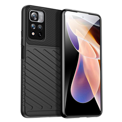 Усиленный защитный чехол для Xiaomi Poco X4 NFC 5G, черный цвет, серия Onyx от Caseport