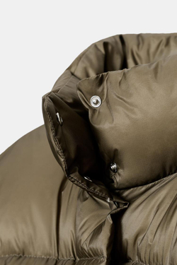 ZARA КОРОТКИЙ ПУХОВИК WATER REPELLENT WINDPROOF, ХАКИ