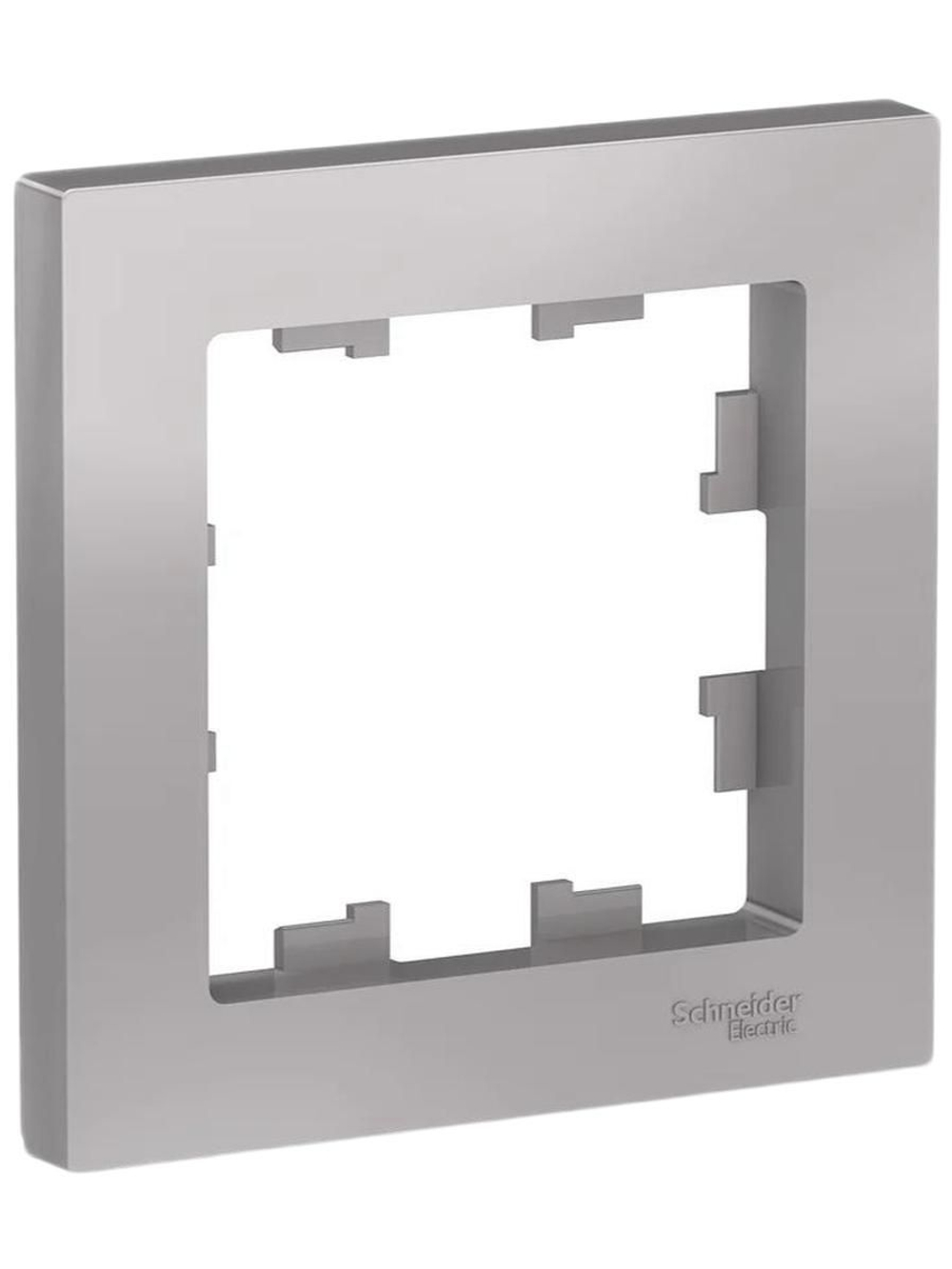 Рамка 1-я Schneider Electric Atlas Design алюминий
