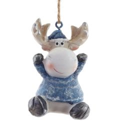 GAEM Фигурка декоративная подвесная "Олень", L4 W4 H5 см, 2в.