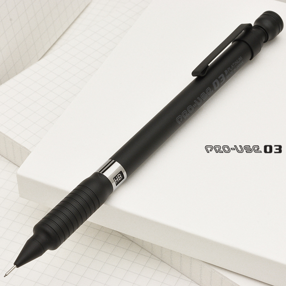 Чертёжный карандаш 0,3 мм Platinum Pro-Use Matte Black MSDB-1500A