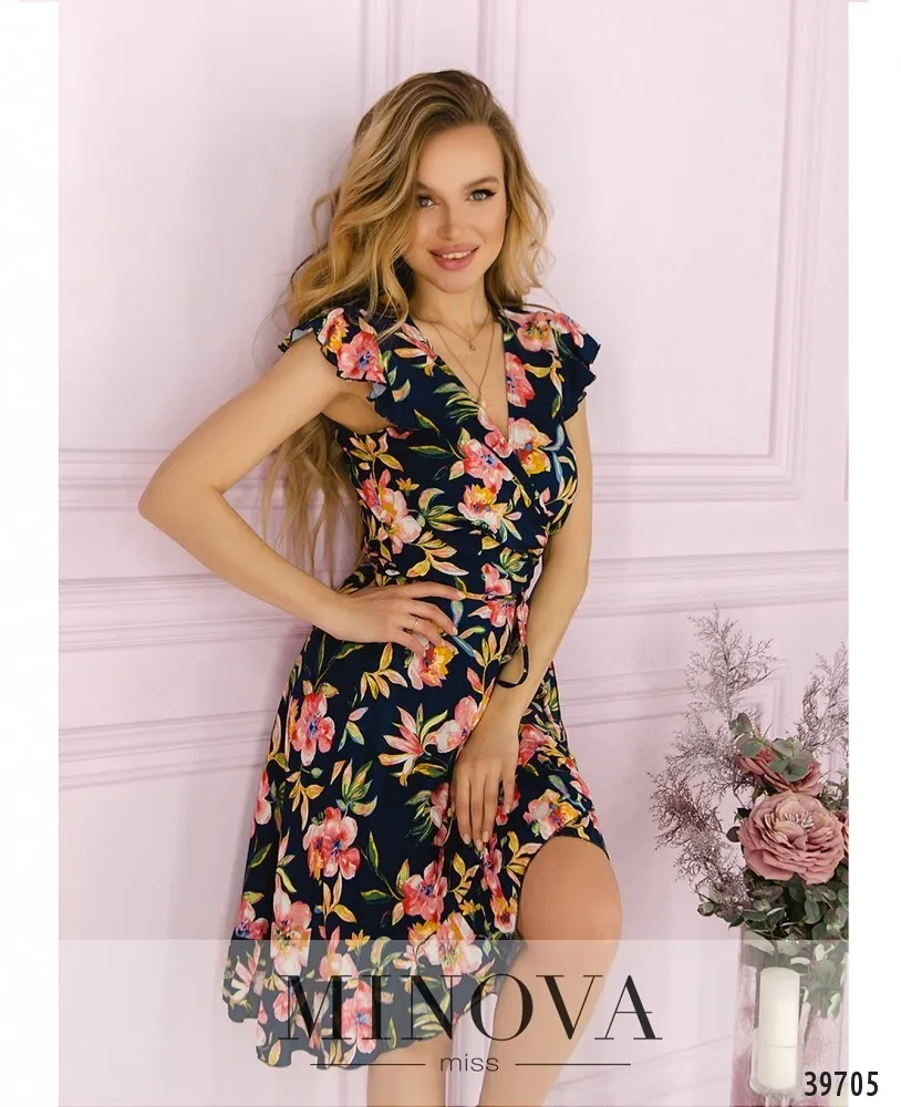 Платье 2007-синий Minova