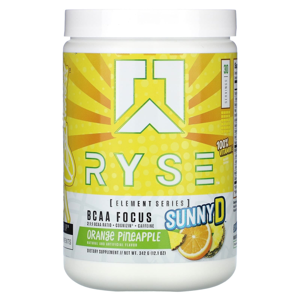 RYSE, Element Series, BCAA Focus, Sunny D, апельсиновый ананас, 342 г (12,1 унции)