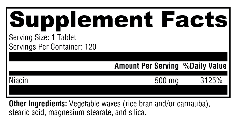 NiaVasc™ 120 Tablets
