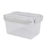 Контейнер герметичный для продуктов Plast Team BERGEN с защелками 2,4л пепельный жемчуг