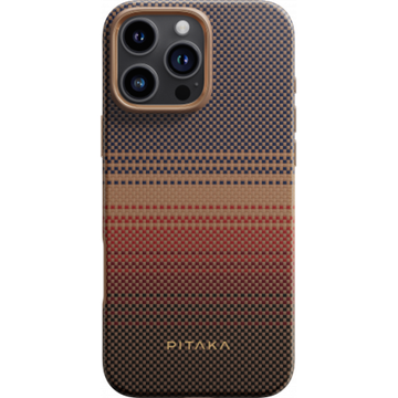 Противоударный чехол Pitaka Fusion Weaving MagEZ 5 (1500D) для iPhone 16 Pro - Sunset