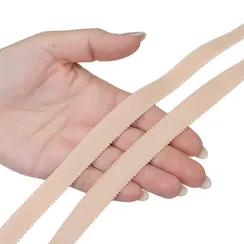 Резинка бретелечная бежевая 15 мм (цв. 126), 612/15