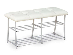 Обувница МС-7 белое золото/крем