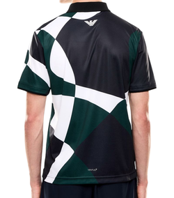 Мужское теннисное поло EA7 Pro Printed - fancy blue dinamico