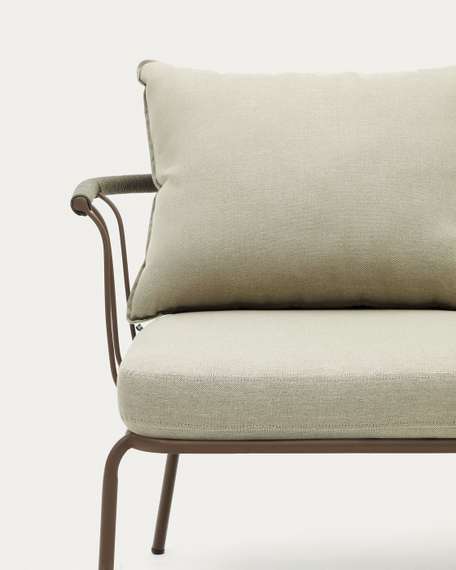 Уличный диван Salguer, зеленый/коричневый